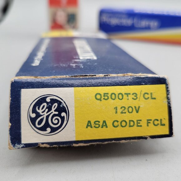 GE 120V 500W and Sylvania 120V 600W Quartzline Lamps GOK Editor Lamp Lot - Picture 6 of 12